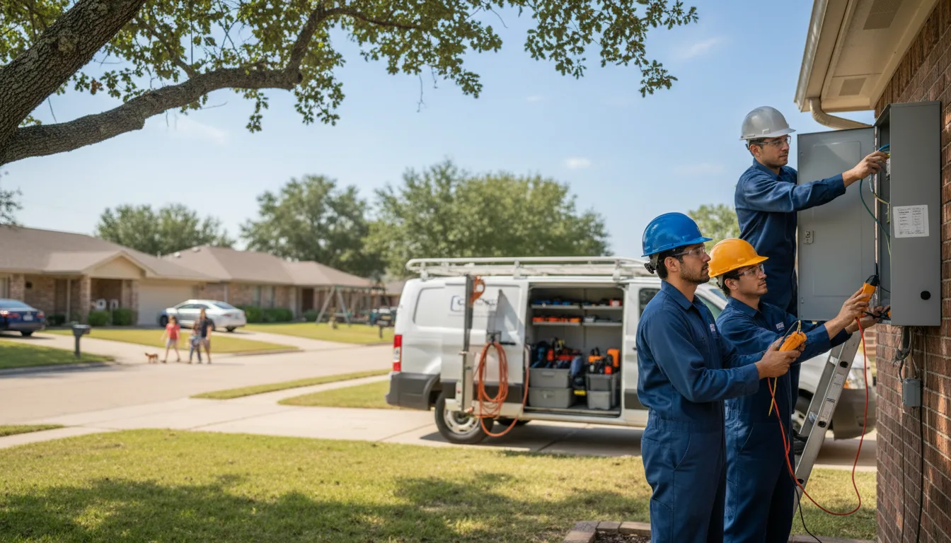 Certified electrician providing emergency electrical services in Chase, KS